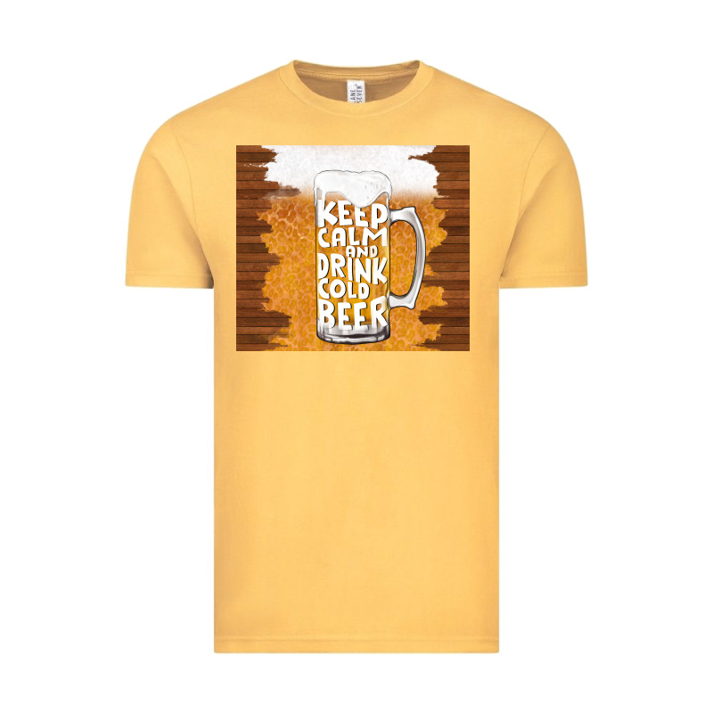 Keep Calm And Drink Cold Beer Vintage Tee by TumblerDesignByShophia | Teevron