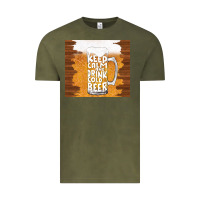 Vintage Olive keep calm and drink cold beer Vintage Tee - TumblerDesignByShophia