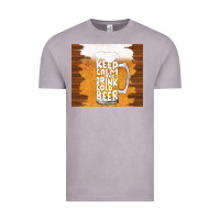 Vintage Zinc keep calm and drink cold beer Vintage Tee - TumblerDesignByShophia