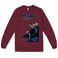 Burgundy heat movie heat movie heat movie heat movie heat movie heat movie heat Long Sleeve Tee - minhPixels