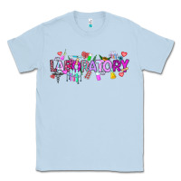 Dusty Blue Valentine Laboratory Classic Tee - CowhideDigitalArt