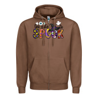 Chestnut too cute to spook Zipper Hoodie - CowhideDigitalArt