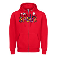 Red too cute to spook Zipper Hoodie - CowhideDigitalArt