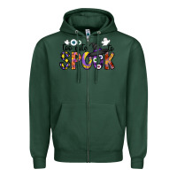 Sports Green too cute to spook Zipper Hoodie - CowhideDigitalArt