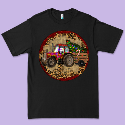 Christmas Tractor Premium Tee Designed By Ranaportraitstore