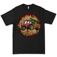 Black Christmas Tractor Premium Tee - RanaPortraitStore