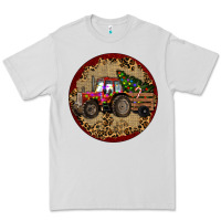 Dove Grey Christmas Tractor Premium Tee - RanaPortraitStore