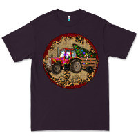Plum Christmas Tractor Premium Tee - RanaPortraitStore