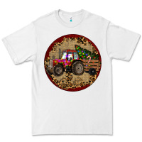 White Christmas Tractor Premium Tee - RanaPortraitStore
