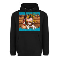 Black western farm cow pig rooster chick farm chicken barn Heavyweight Hoodie - Artiststas