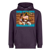 Plum western farm cow pig rooster chick farm chicken barn Heavyweight Hoodie - Artiststas