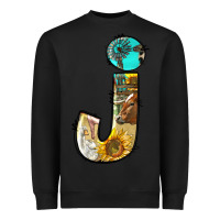 Black farm life alphabet lowercase letters j Heavyweight Sweatshirt - BundleAndBundleShop