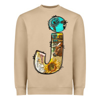 Mushroom farm life alphabet lowercase letters j Heavyweight Sweatshirt - BundleAndBundleShop