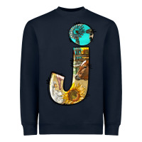 Navy farm life alphabet lowercase letters j Heavyweight Sweatshirt - BundleAndBundleShop