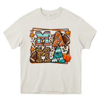 Cream Fall American Football Autumn Mama Heavy Core Tee - LillyAllenDesigns