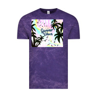 Cloud Purple summer vibes with birds Vintage Tee - TumblerDesignByShophia