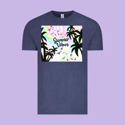 Summer Vibes With Birds Vintage Tee Designed By Tumblerdesignbyshophia