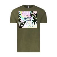 Vintage Olive summer vibes with birds Vintage Tee - TumblerDesignByShophia