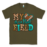 Army Green my heart is on that field american football Classic Tee - Jasminsmagicworld