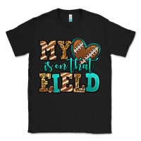 Black my heart is on that field american football Classic Tee - Jasminsmagicworld