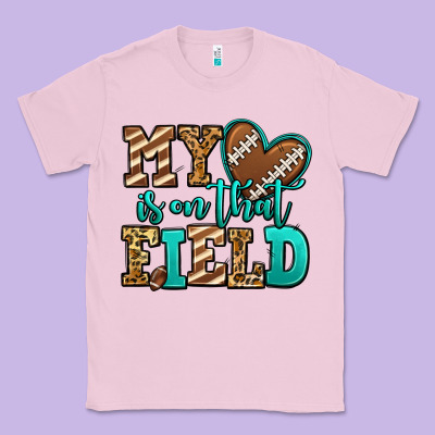 My Heart Is On That Field American Football Classic Tee Designed By Jasminsmagicworld
