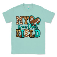 Seafoam my heart is on that field american football Classic Tee - Jasminsmagicworld