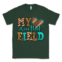 Sports Green my heart is on that field american football Classic Tee - Jasminsmagicworld