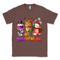 Chestnut Happy Hallothanksmas wine glass and coffee Classic Tee - NancyCooperArtShop