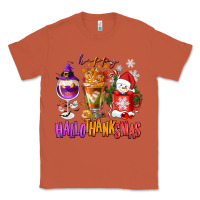 Copper Happy Hallothanksmas wine glass and coffee Classic Tee - NancyCooperArtShop