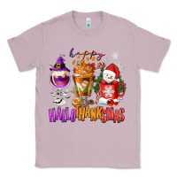 Lilac Happy Hallothanksmas wine glass and coffee Classic Tee - NancyCooperArtShop