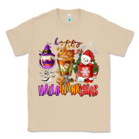 Mushroom Happy Hallothanksmas wine glass and coffee Classic Tee - NancyCooperArtShop