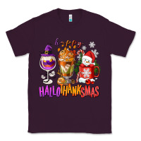 Plum Happy Hallothanksmas wine glass and coffee Classic Tee - NancyCooperArtShop