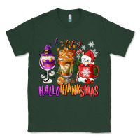 Sports Green Happy Hallothanksmas wine glass and coffee Classic Tee - NancyCooperArtShop
