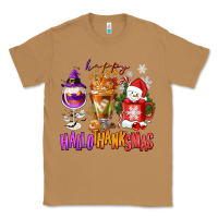 Toasted Coconut Happy Hallothanksmas wine glass and coffee Classic Tee - NancyCooperArtShop