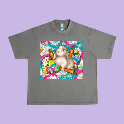 Easter Day Rabbit Urban Heavy Tee Designed By Tumblerdesignbyshophia