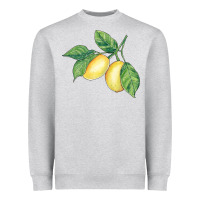Heather Grey lemons Heavyweight Sweatshirt - BundleAndBundleShop