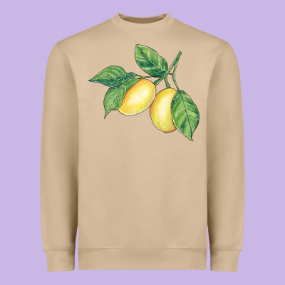 Lemons Heavyweight Sweatshirt Designed By Bundleandbundleshop