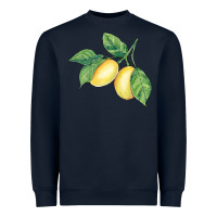 Navy lemons Heavyweight Sweatshirt - BundleAndBundleShop