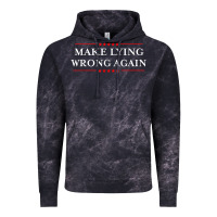 Cloud Black Make Lying Wrong Again   Gift Resist Racism AntiTrump Vintage Hoodie - minhPixels