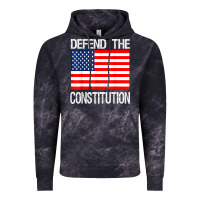 Cloud Black Defend the Constitution US Political Protest Tee Vintage Hoodie - minhPixels
