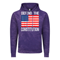 Cloud Purple Defend the Constitution US Political Protest Tee Vintage Hoodie - minhPixels