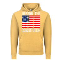 Vintage Mustard Defend the Constitution US Political Protest Tee Vintage Hoodie - minhPixels