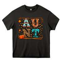 Asphalt Fall Autumn Leopard Aunt Heavy Core Tee - LillyAllenDesigns