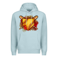 Blue Mist softball home plate Premium Hoodie - Jasminsmagicworld