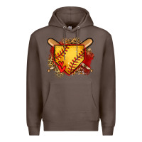 Coffee softball home plate Premium Hoodie - Jasminsmagicworld