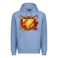 Colony Blue softball home plate Premium Hoodie - Jasminsmagicworld