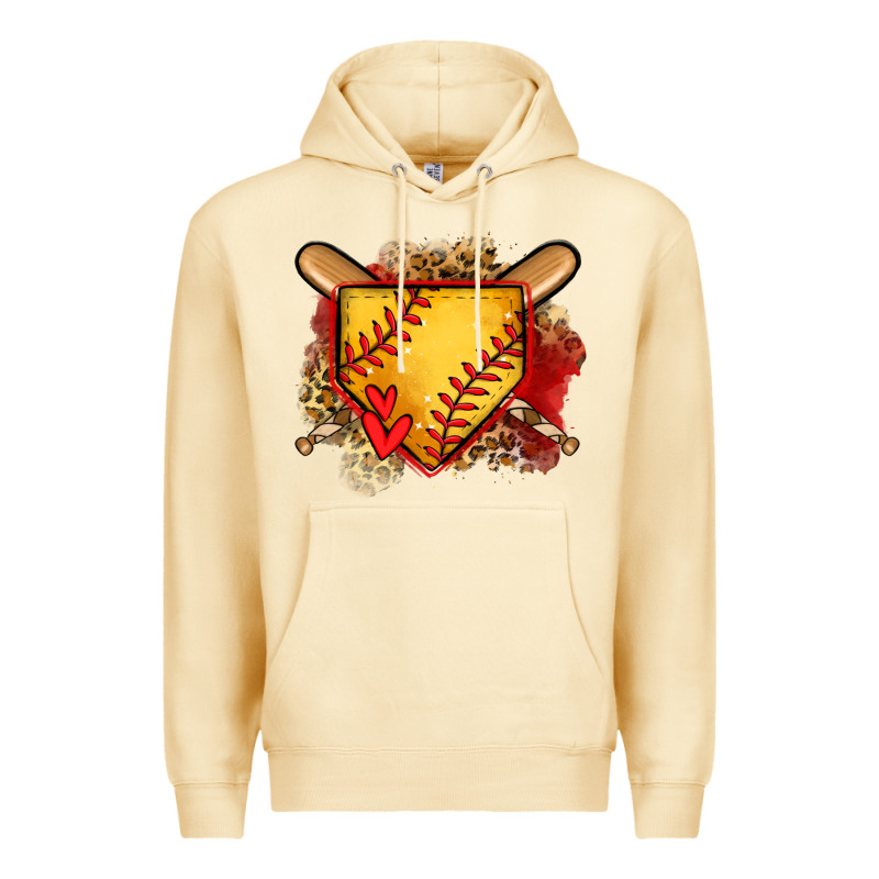 Softball Home Plate Premium Hoodie by Jasminsmagicworld | Teevron