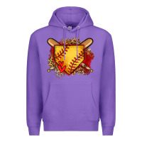 Purple softball home plate Premium Hoodie - Jasminsmagicworld