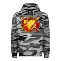 Slate Camo softball home plate Premium Hoodie - Jasminsmagicworld