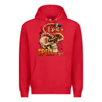 Red i put a spell on you Premium Hoodie - BundleAndBundleShop